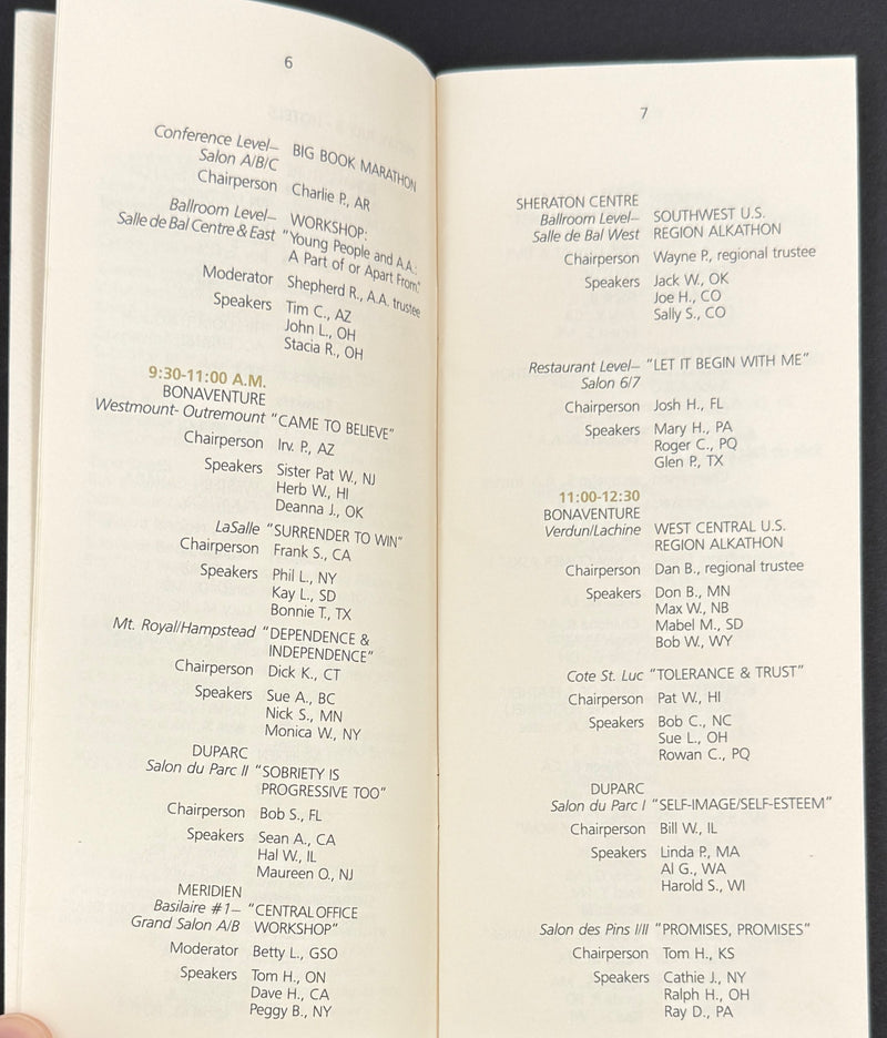 Alcoholics Anonymous 50th Anniversary — 1985 Montreal International Convention Collection