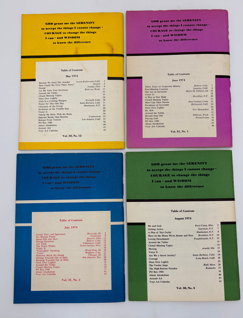 AA Grapevine Complete Set 1974