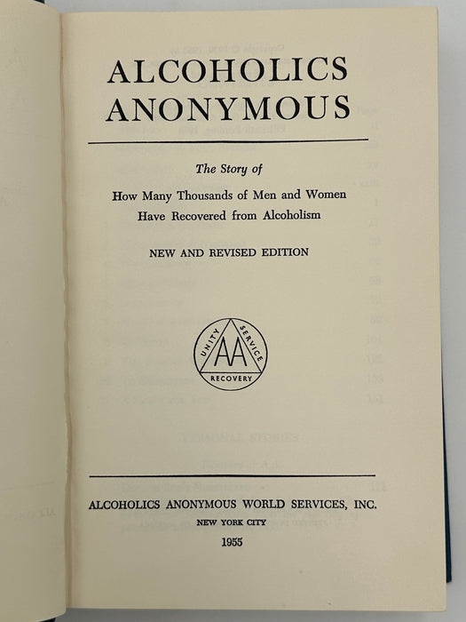 Alcoholics Anonymous 2nd Edition 15th Printing from 1973 - ODJ Recovery Collectibles