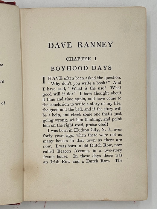 Dave Ranney or Thirty Years on the Bowery: An Autobiography - 1910