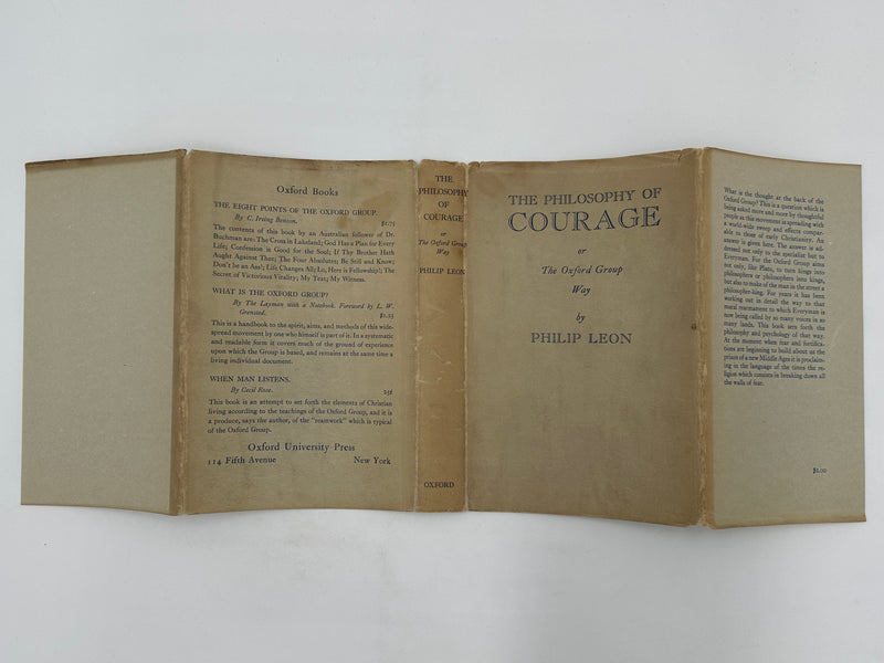 Philosophy of Courage or The Oxford Group Way by Philip Leon - 1939 - ODJ West Coast Collection