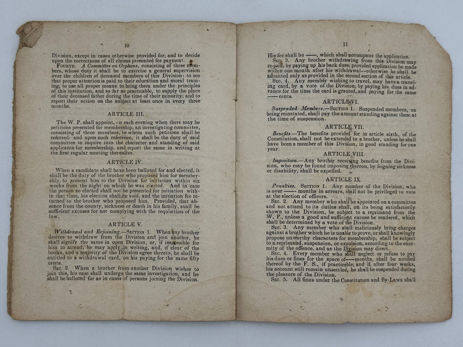 Set of Three Early Sons of Temperance Publications (ca. 1850–1855)