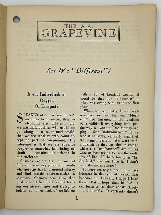AA Grapevine from August 1949