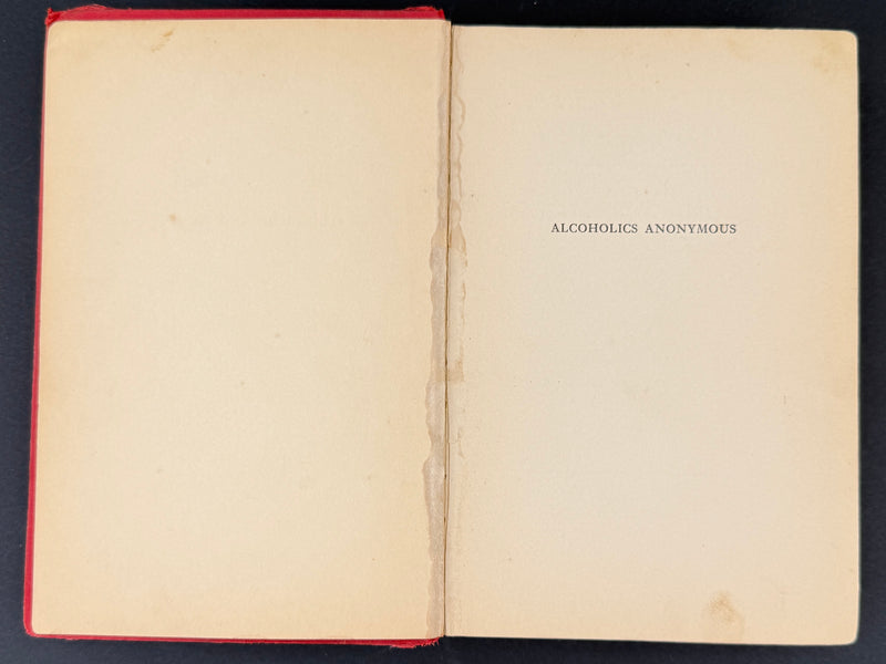 Alcoholics Anonymous Big Book – First Edition, First Printing 1939 – John Paul Jones Provenance – Annotated Working Copy