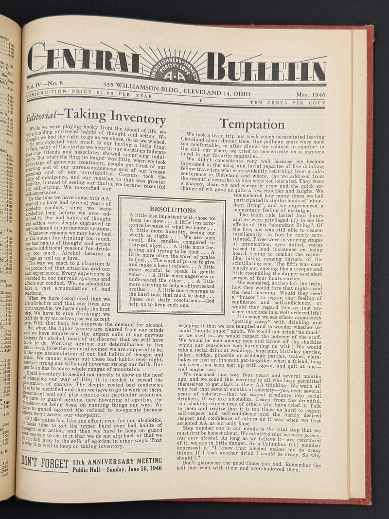 The Cleveland Central Bulletin Collection — Original Bound Volumes, 1942–1962