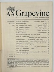 AA Grapevine from November 1957 - Traditions Month Recovery Collectibles
