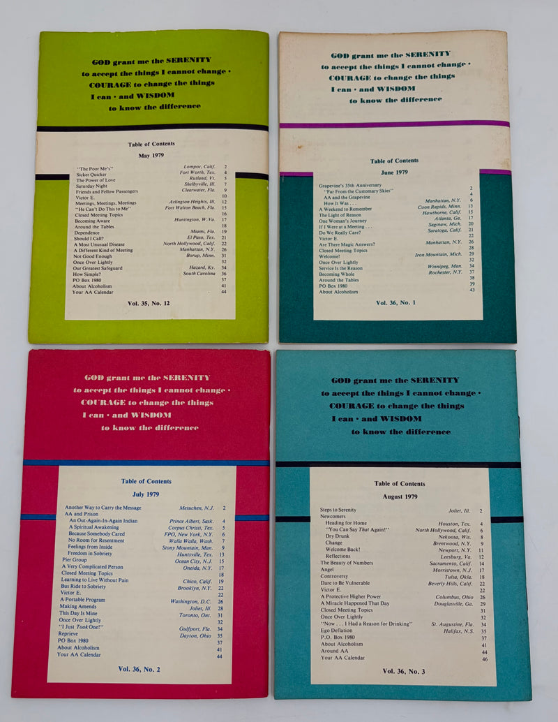 AA Grapevine Complete Set 1979