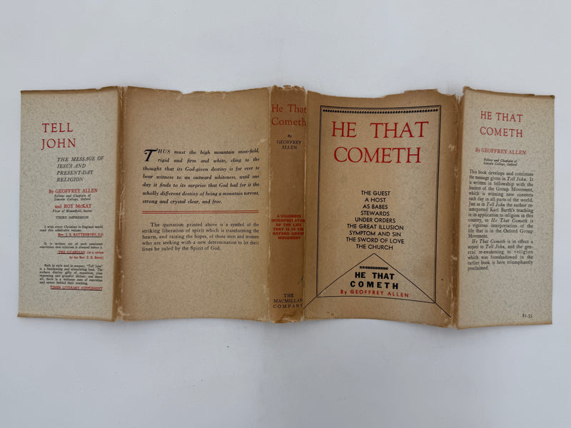 He That Cometh by Geoffrey Allen from 1933 - ODJ