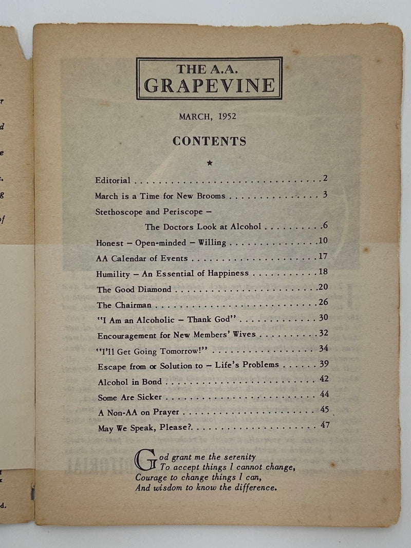 AA Grapevine from March 1952 - HOW