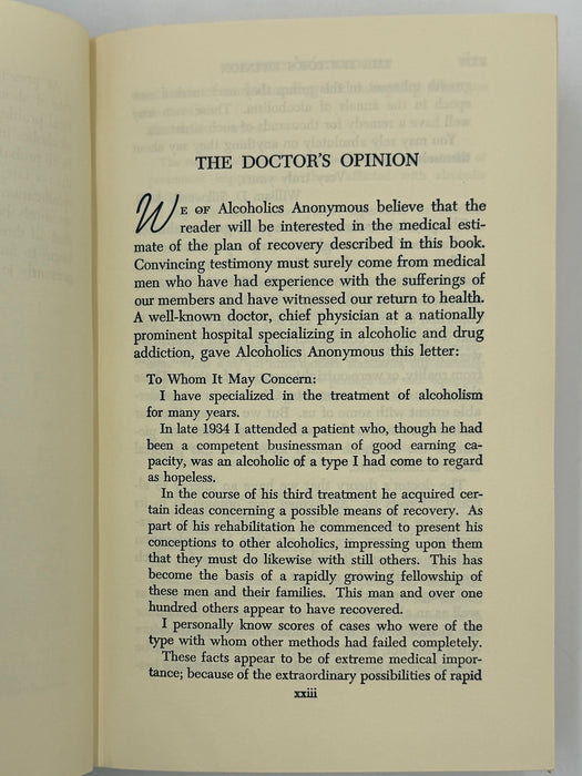 Alcoholics Anonymous Second Edition 13th Printing from 1972 - ODJ