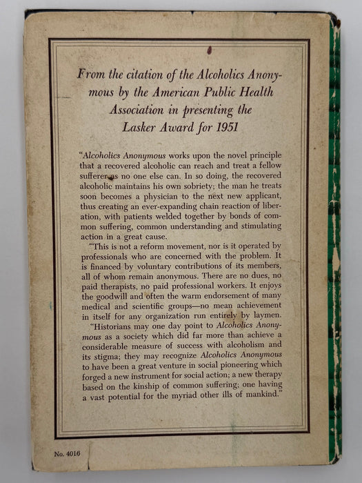 Harpers 2nd Printing - 12 Steps and 12 Traditions Recovery Collectibles