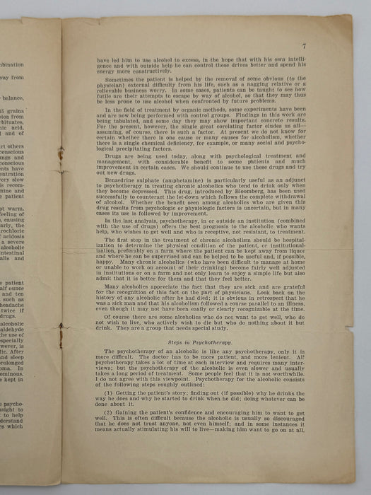 Towards a Better Understanding of Alcoholism (1943)