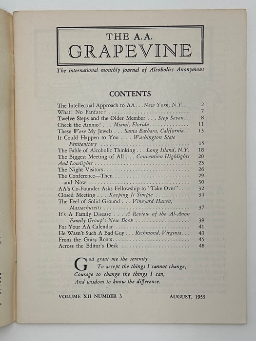 AA Grapevine from August 1955 - Convention Highlights