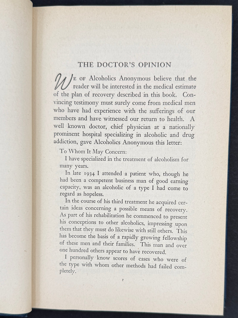 Alcoholics Anonymous — First Edition, Tenth Printing (August 1946)