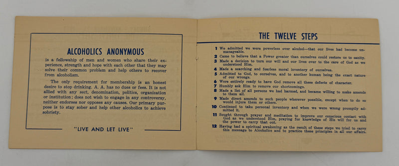 First Southern California Conference of Alcoholics Anonymous — Long Beach, California — November 22–23, 1952
