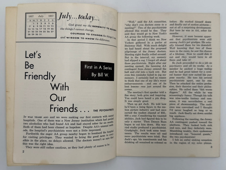 AA Grapevine - A Milestone Issue - July 1957