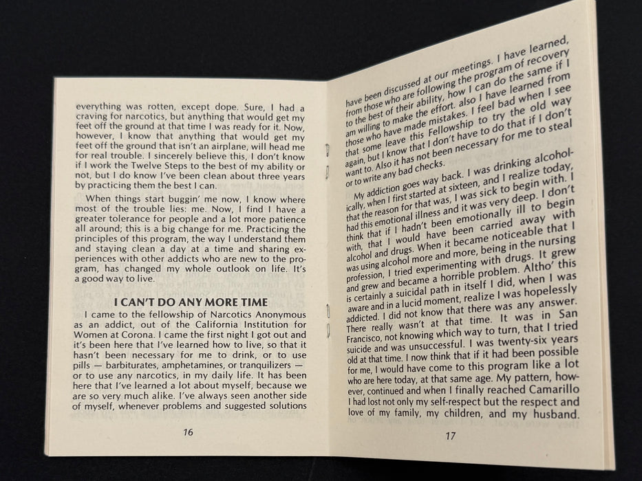 Narcotics Anonymous White Booklet