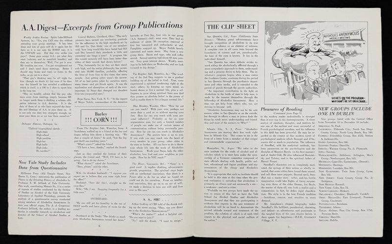 The A.A. Grapevine — January 1947 | Volume III, No. 8 | Dr. Silkworth & Bill W. Articles