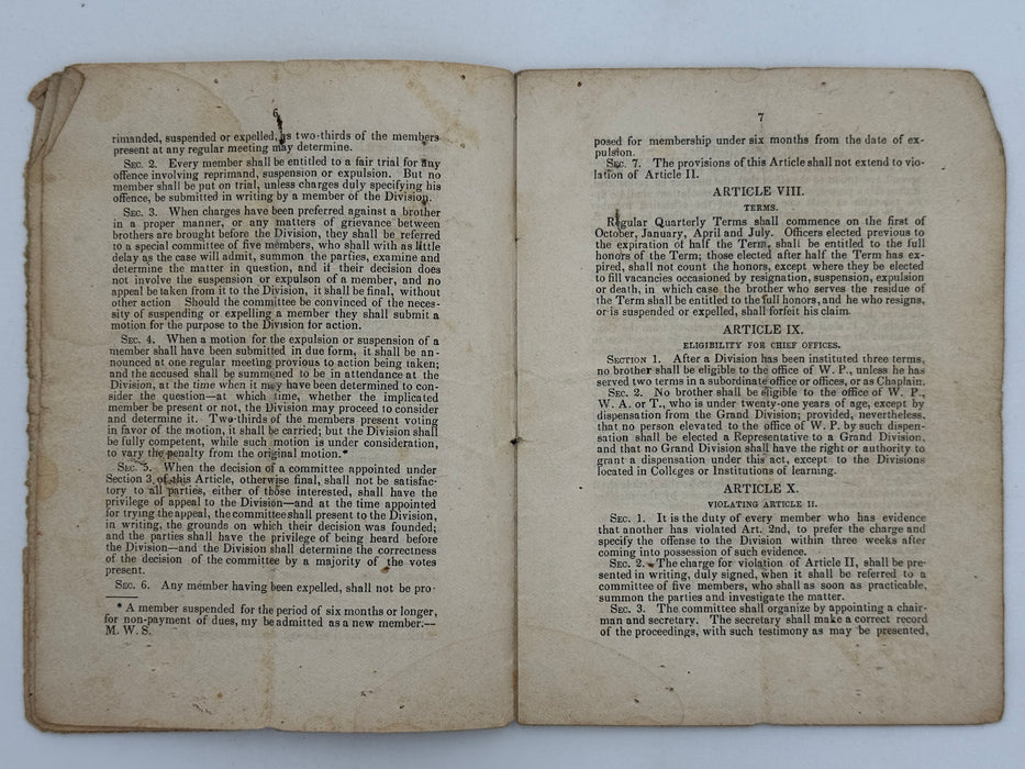 Set of Three Early Sons of Temperance Publications (ca. 1850–1855)