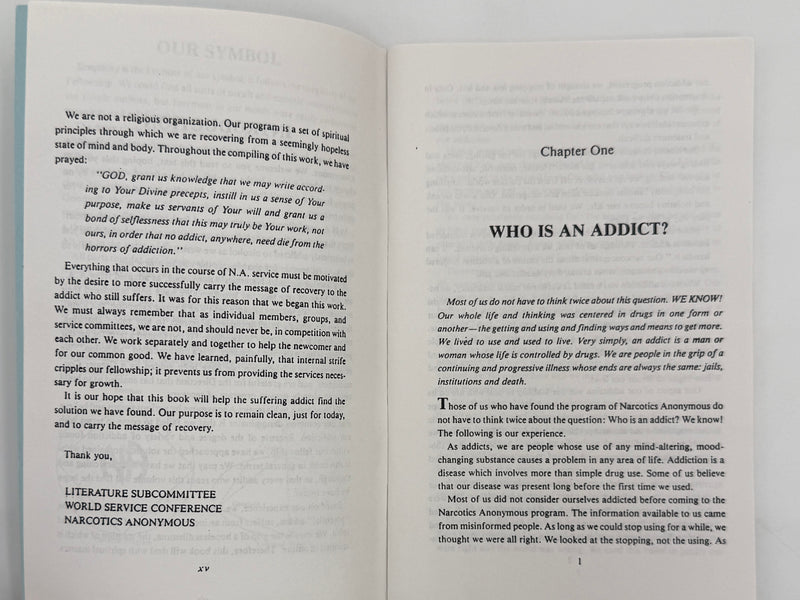 Narcotics Anonymous — “Baby Blue” Basic Text