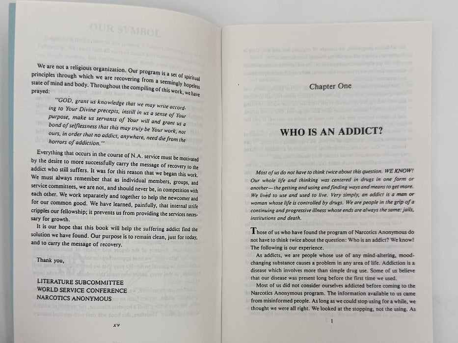 Narcotics Anonymous — “Baby Blue” Basic Text
