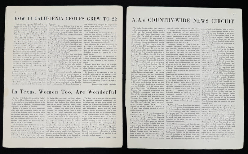 The A.A. Grapevine — January 1945 | Volume I, No. 8