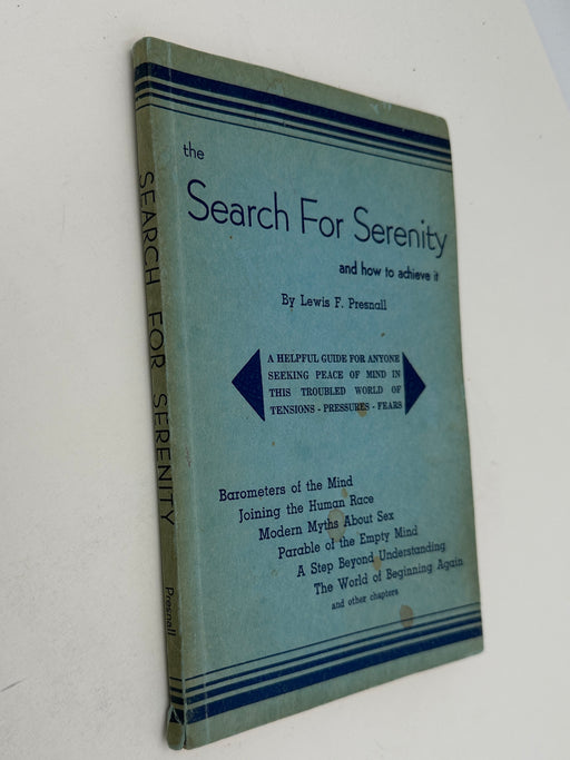 The Search for Serenity by Lewis Presnall- 1959 Recovery Collectibles