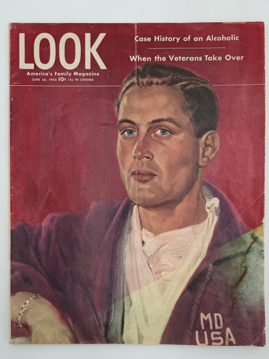 Look Magazine from June 1945 - Case History of an Alcoholic Recovery Collectibles