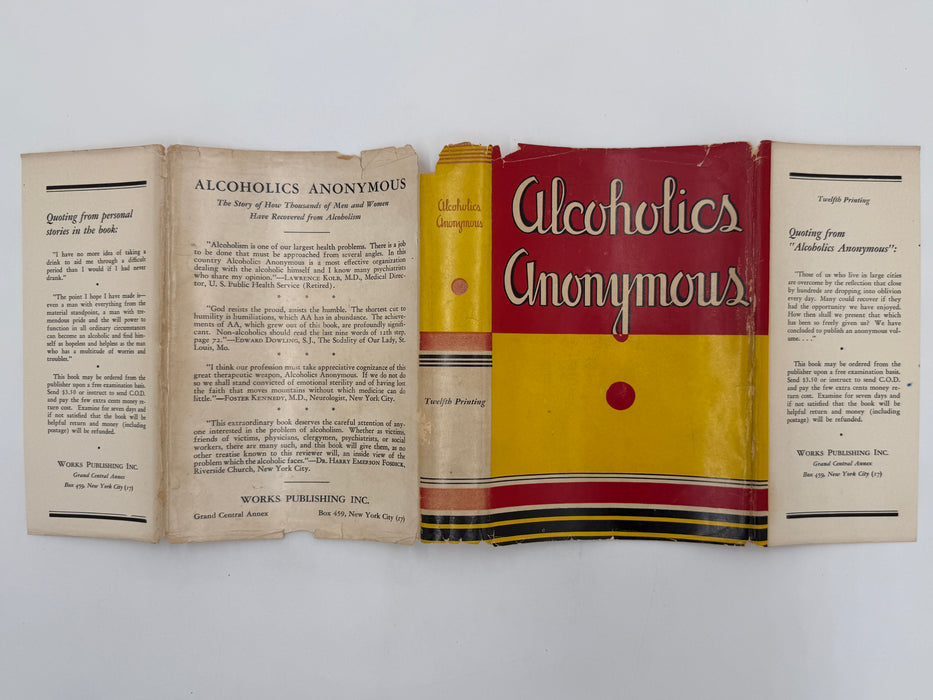 Alcoholics Anonymous First Edition 12th Printing from 1948 - ODJ
