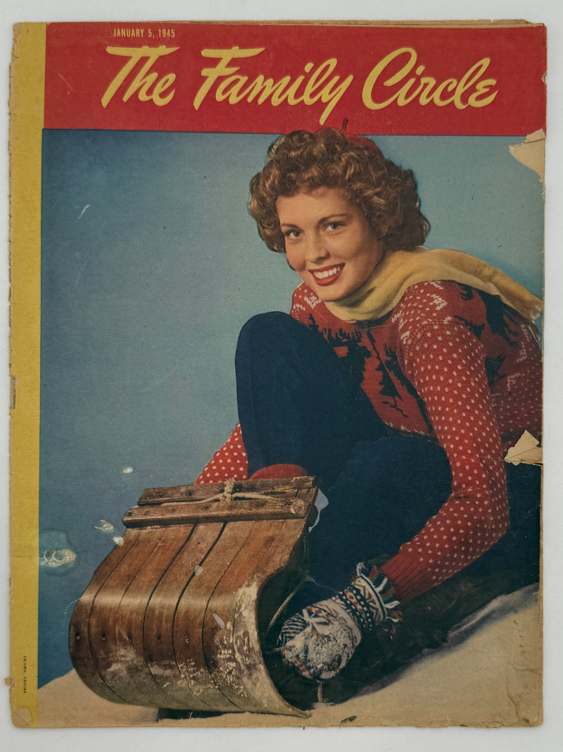 The Family Circle Magazine from January 1945 - Alcoholism is There a Cure?