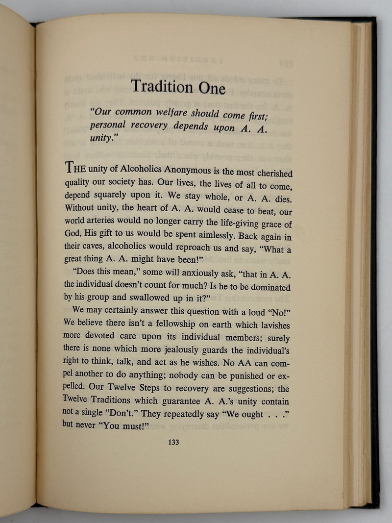 Twelve Steps and Twelve Traditions — First Edition, Second Printing (1960) Harper & Brothers Issue — Original Dust Jacket