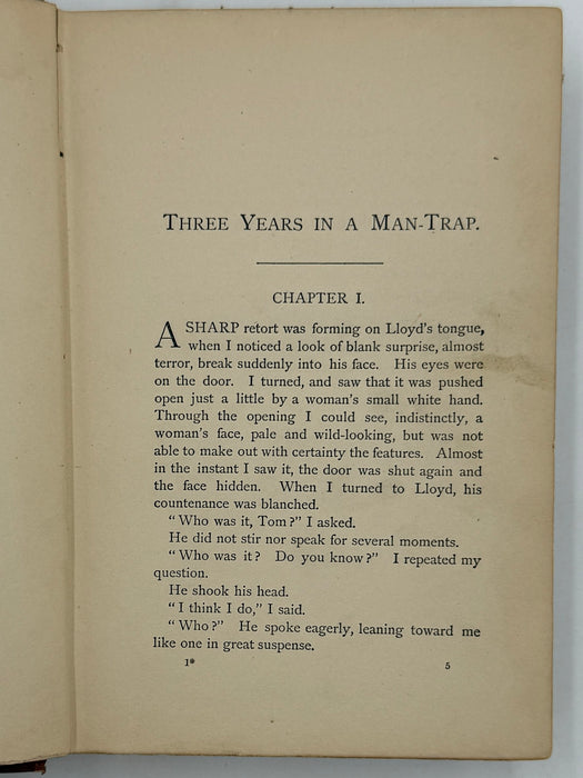Three Years in a Man-Trap by T.S. Arthur - 1872