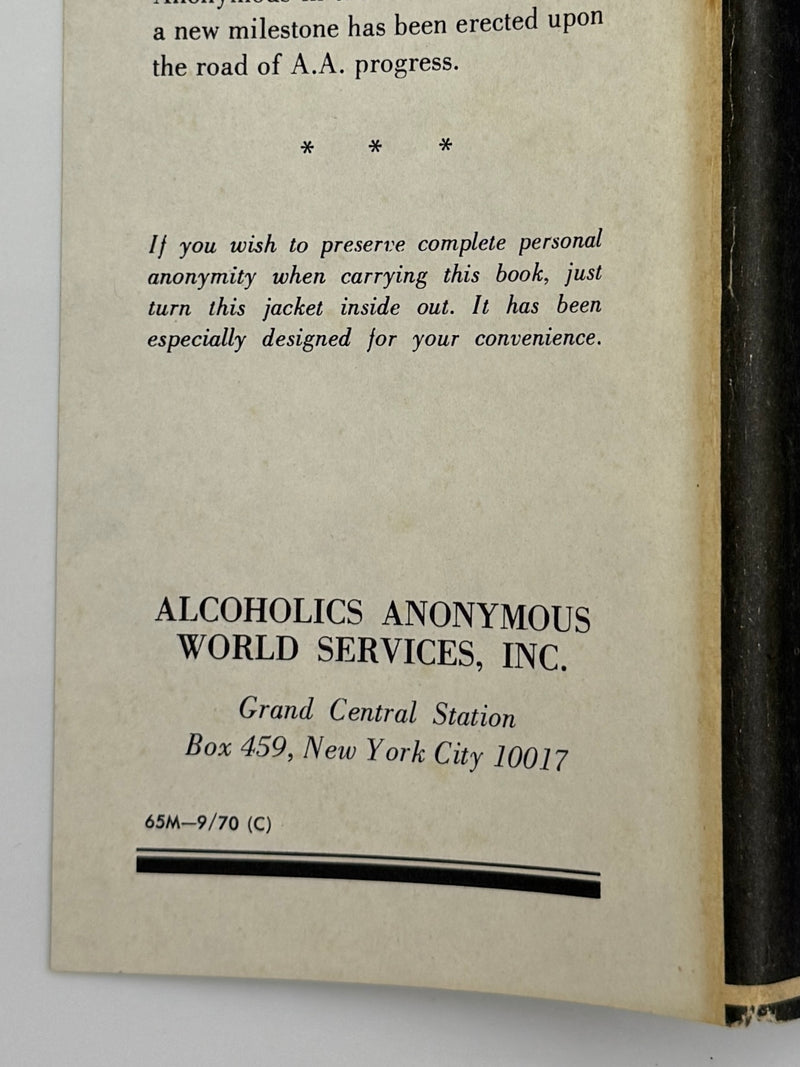 Alcoholics Anonymous Second Edition Big Book 11th Printing with ODJ