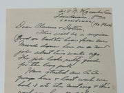 Handwritten Letter from Jim Burwell to Clarence Snyder - 1940 West Coast Collection
