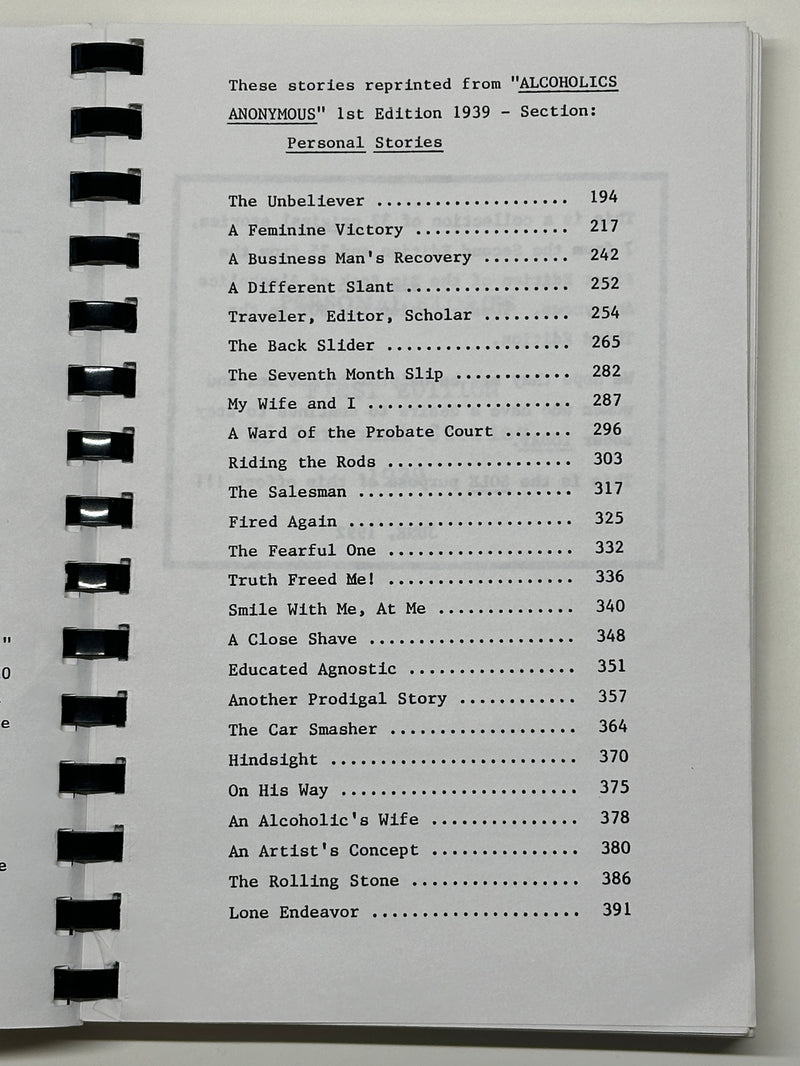 Complete Set of Stories No Longer In Print from the 1st and 2nd Edition Big Books Recovery Collectibles