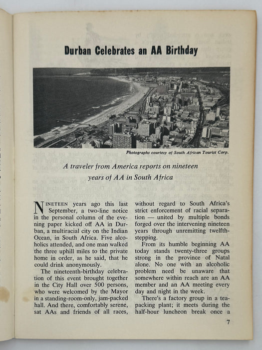 AA Grapevine - Challenge in Jamaica - February 1968