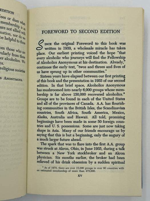 Alcoholics Anonymous Second Edition Big Book 11th Printing with ODJ