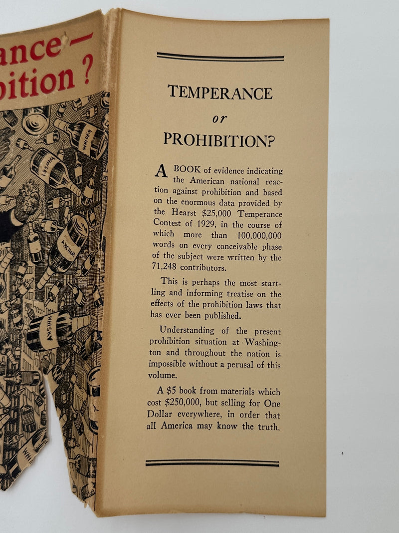 Temperance or Prohibition? - 1929