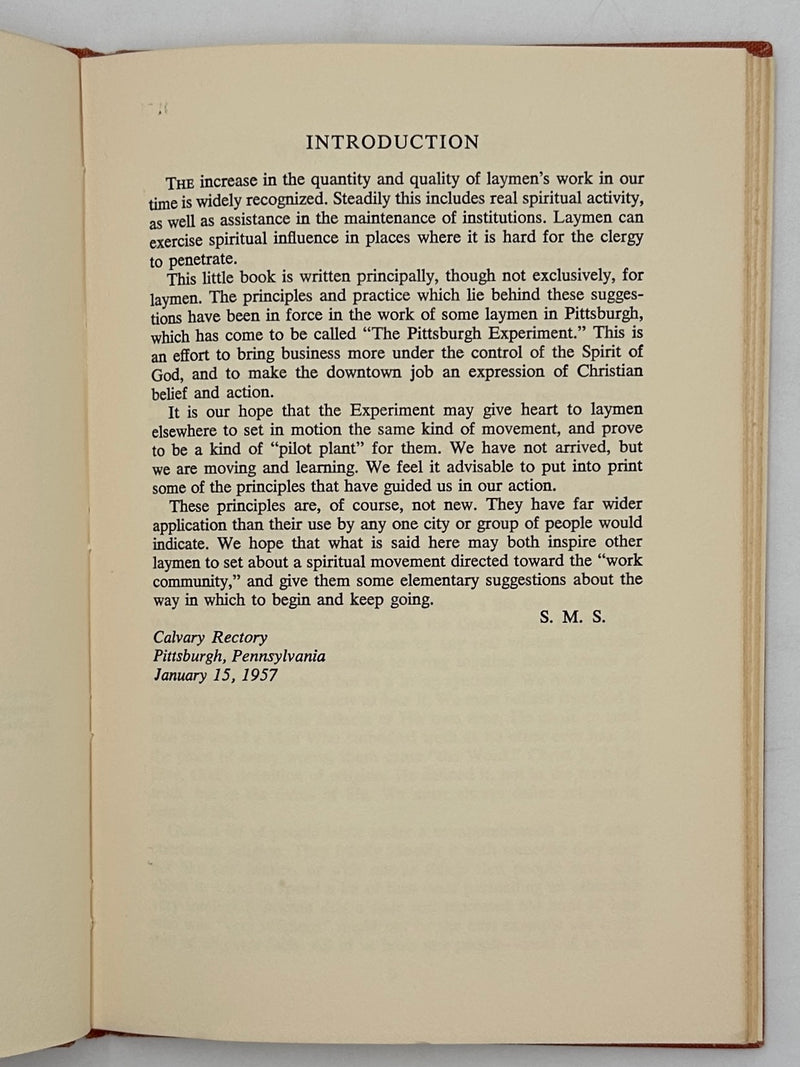 The Experiment of Faith by Samuel M. Shoemaker from 1957 with ODJ