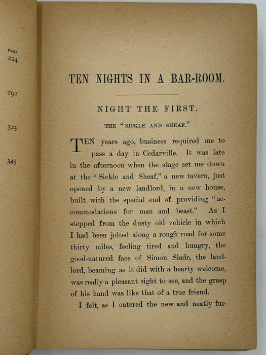 Ten Nights in a Bar-Room, and What I Saw There by T. S. Arthur