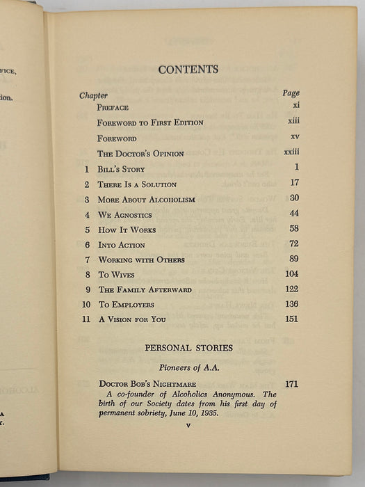 Alcoholics Anonymous Second Edition 9th Printing with ODJ