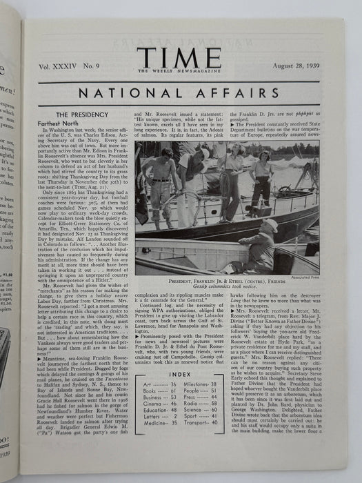 Time Magazine from August 1939 - Buchman