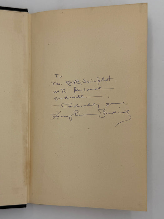 Signed - A Great Time To Be Alive by Harry Emerson Fosdick