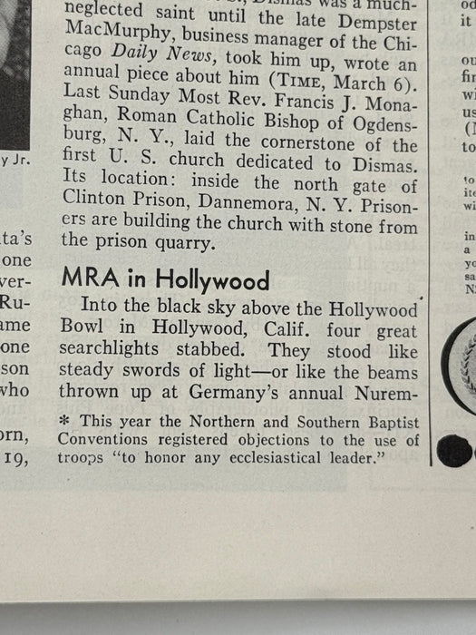 Time Magazine from July 1939 - MRA in Hollywood