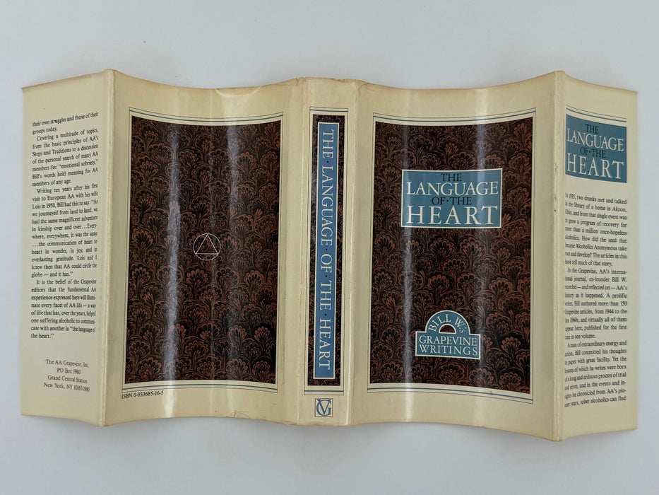 The Language of the Heart: Bill W.’s Grapevine Writings - First printing from 1988 - ODJ Recovery Collectibles
