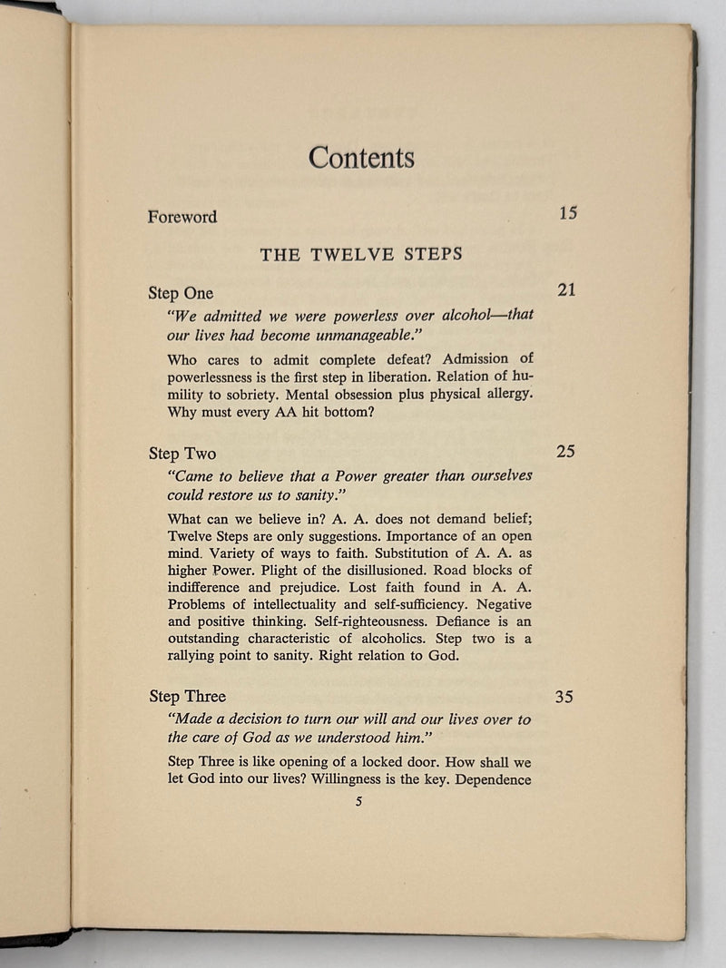 AA Twelve Steps & Twelve Traditions 1953 First Edition First Printing