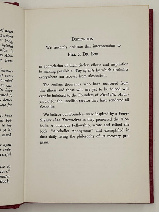 The Little Red Book: An Interpretation Of The Twelve Steps of the Alcoholics Anonymous Program - 17th Printing 1962 - ODJ