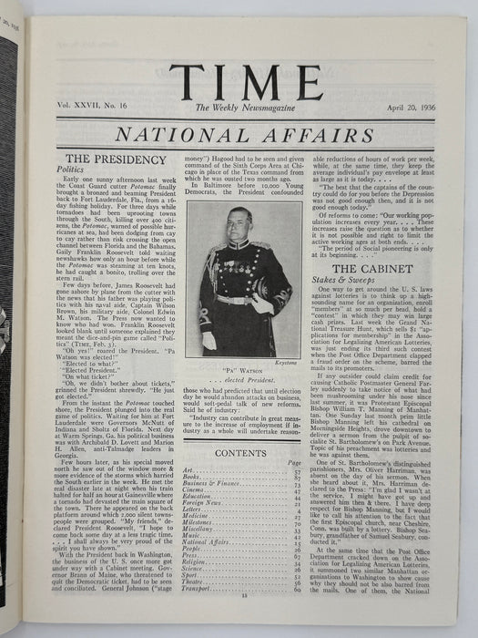 Time Magazine from April 1936 - Cultist Buchman