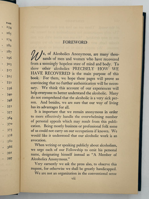 Alcoholics Anonymous First Edition 15th Printing from 1954 - ODJ