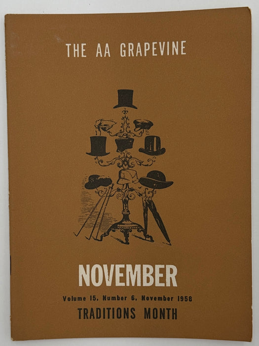 AA Grapevine from November 1958 - Traditions Month